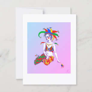 A joker postcard