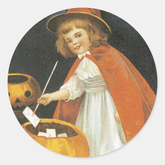 A Jolley Halloween Classic Round Sticker (Front)