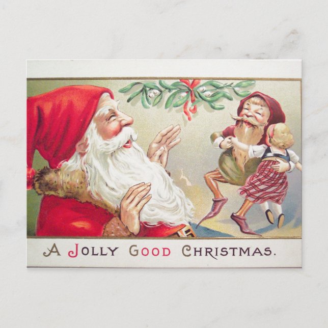 A Jolly Good Christmas Postcard (Front)