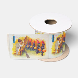A Jolly Halloween (Black Cats) Satin Ribbon