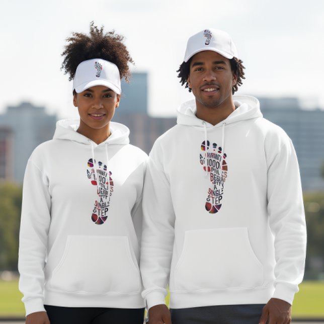 A Journey of 1000 Miles Begins with a Single Step  Hoodie (Creator Uploaded)