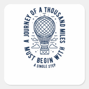 A Journey Square Sticker