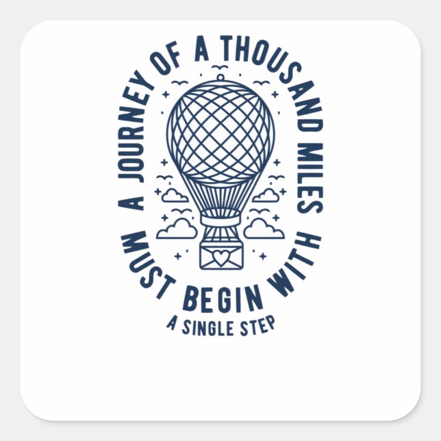 A Journey Square Sticker (Front)