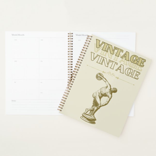 A Journey through Vintage Aesthetic Planner (Display)
