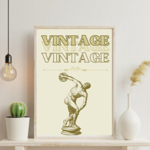 A Journey through Vintage Aesthetic Poster