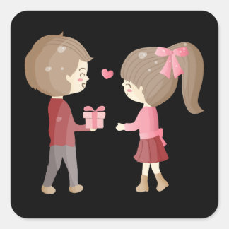 A journey together ❤️ square sticker