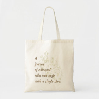 "A Journey..." Zen Proverb. Tote Bag