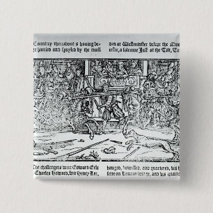 A Jousting Tournament 15 Cm Square Badge