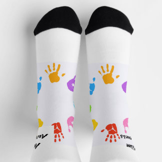 A Joyful Celebration of Autism Awareness" Socks