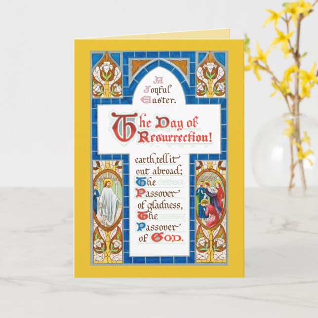 A Joyful Easter (RT 02) Card (Yellow Flower)
