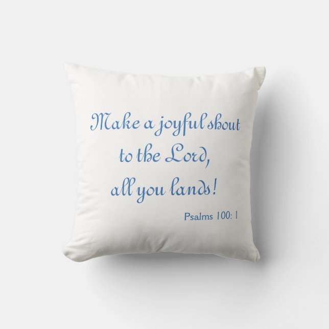 A Joyful Shout Cushion (Front)