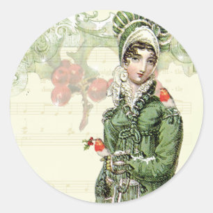 A Joyous Noel Classic Round Sticker