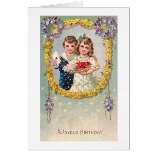 A Joyous Victorian Birthday Card