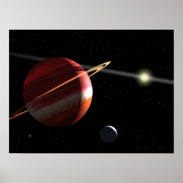 A Jupiter-mass planet orbiting the nearby star Poster (Front)