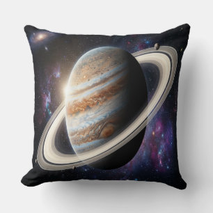 A Jupiter with Rings Cushion