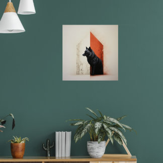 A juxtaposed scenes of nature poster