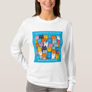 A Kaleidoscope of Cat Ladies for Kamala Harris T-Shirt
