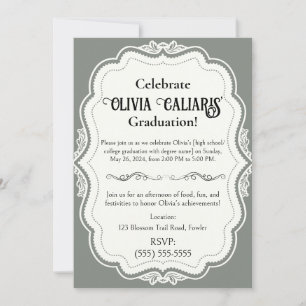 A Kaleidoscope of Celebration: Spanish Green Invitation