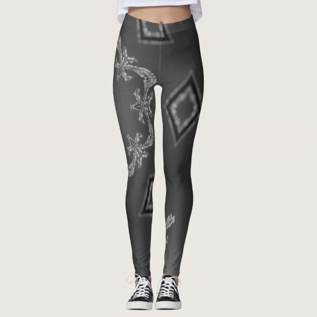 A Kaleidoscope of Delicate Etchings Leggings (Front)