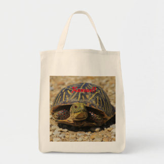 A Kansas Box Shell Turtle Grocery Tote Bag