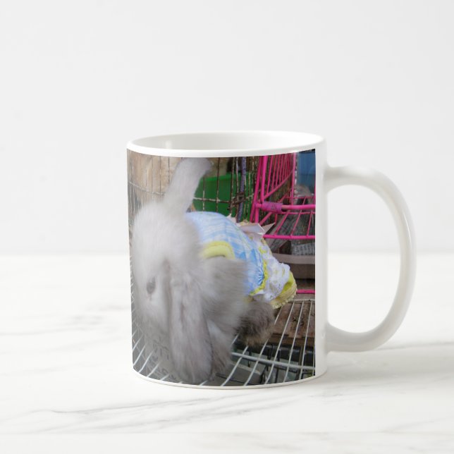 A Kawaii Bunny Rabbit in a Dress Coffee Mug (Right)