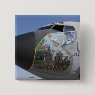 A KC-135 Stratotankerdisplaying patriotic nose 15 Cm Square Badge