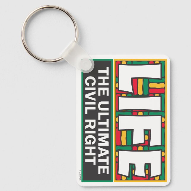 A keychain to promote your pro-life beliefs. (Front)