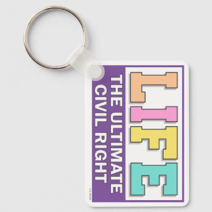 A keychain to promote your pro-life beliefs.