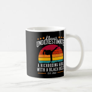 A Kickboxing Girl With A Black Belt  Coffee Mug