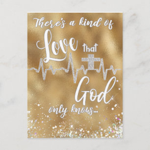 A Kind of Love God Only Knows Christian Postcard