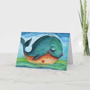 "A Kindly Little Whale" Card