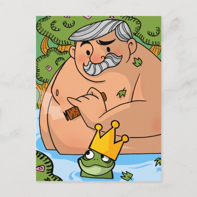 A King and A Frog Postcard (Front)