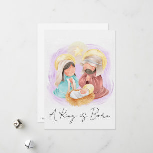A King Is Born Holiday Card