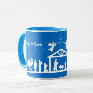 A King Is Born - Nativity Scene Mug