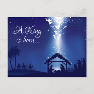 A king is born.. postcard