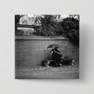 A Kiss in the Rain 15 Cm Square Badge