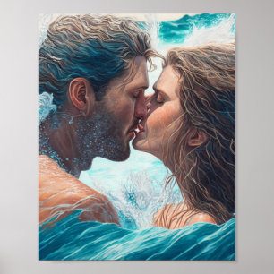 A Kiss in the Waves Poster