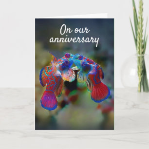A KISS OR TWO ON OUR "ANNIVERSARY" CARD