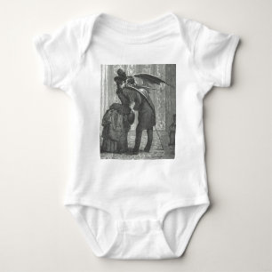 A Kiss Victorian/Gothic Winged Vampire Baby Bodysuit