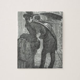 A Kiss Victorian/Gothic Winged Vampire Jigsaw Puzzle