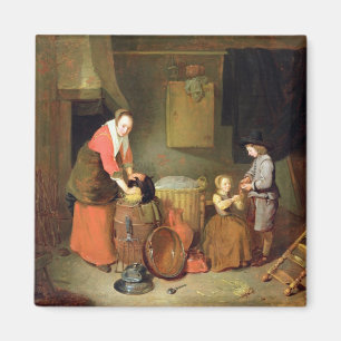 A Kitchen Interior, 17th century Magnet