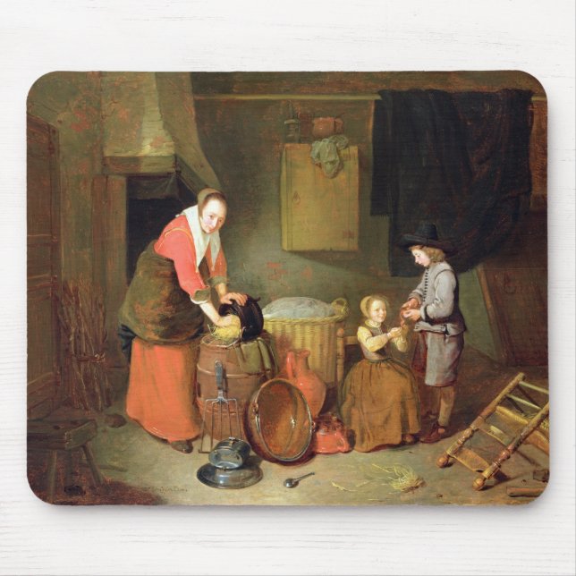 A Kitchen Interior, 17th century Mouse Pad (Front)