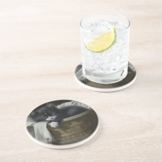 A Kittens Cosy Corner Coaster