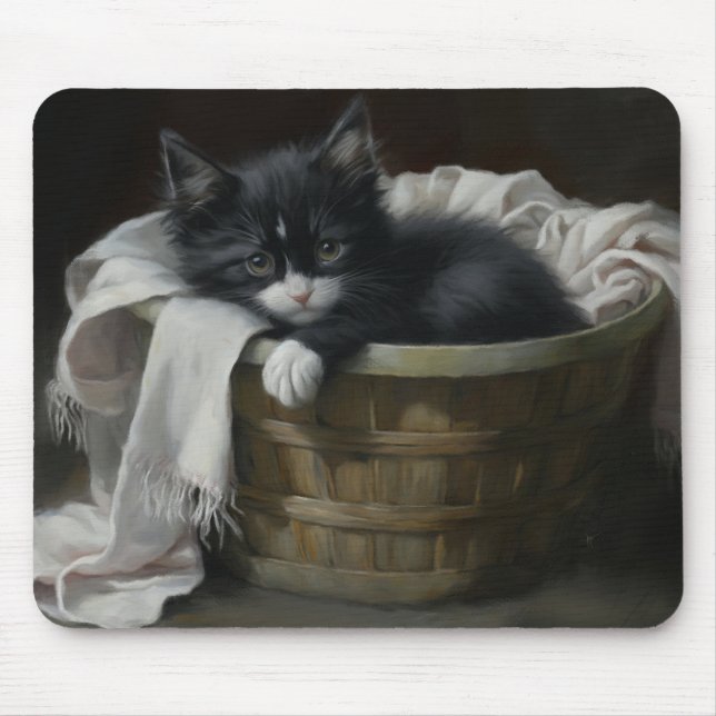 A Kittens Cosy Corner Mouse Pad (Front)