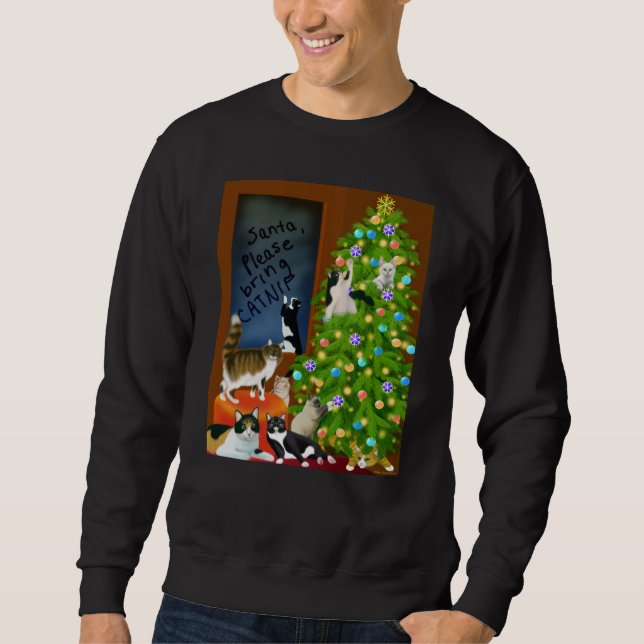 A Kitty Cat Christmas Sweatshirt (Front)