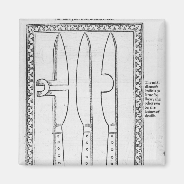 A Knife Trick Magnet (Front)