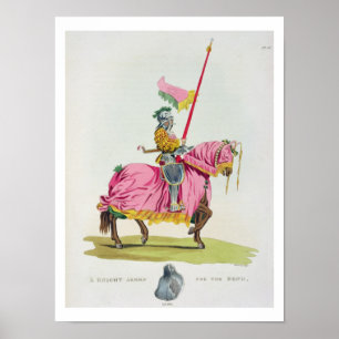 A Knight Armed for the Bond, 1512, engraved by W. Poster