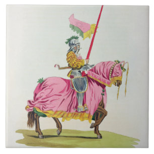 A Knight Armed for the Bond, 1512, engraved by W. Tile