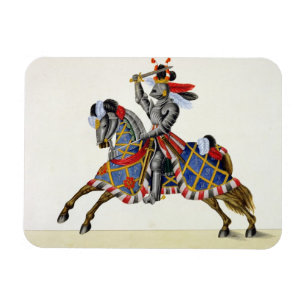 A knight at a tournament, plate from 'A History of Magnet