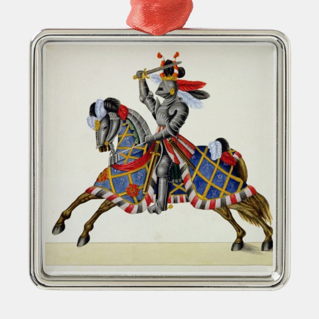 A knight at a tournament, plate from 'A History of Metal Ornament (Front)